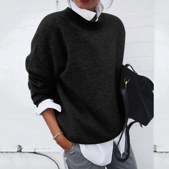Women's Beautiful Knit Crewneck Sweater
