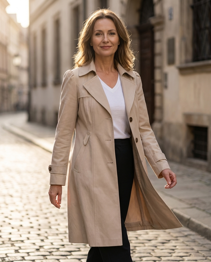 Women's Stylish Long Trench Coat