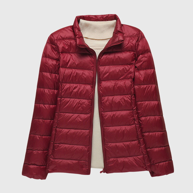 Women's Lightweight Quilted Down Puffer Jacket With Hood