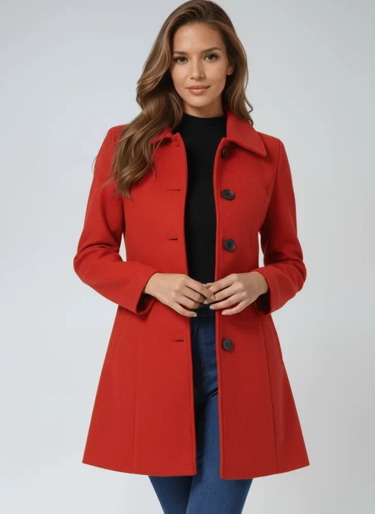 Women's Stylish Long Wool Coat