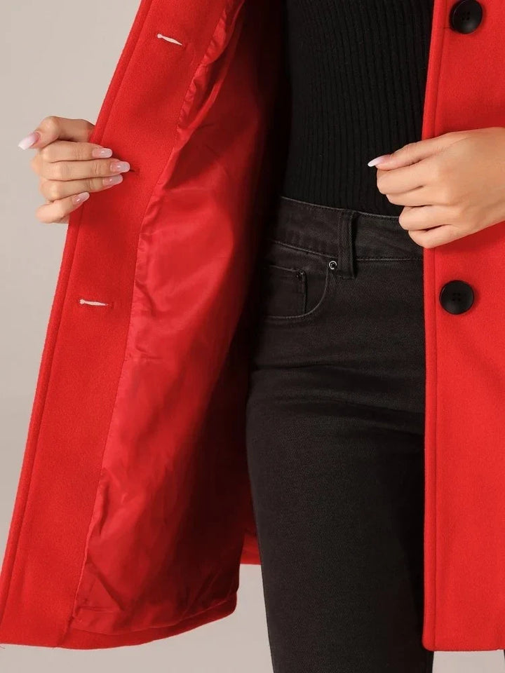 Women's Stylish Long Wool Coat