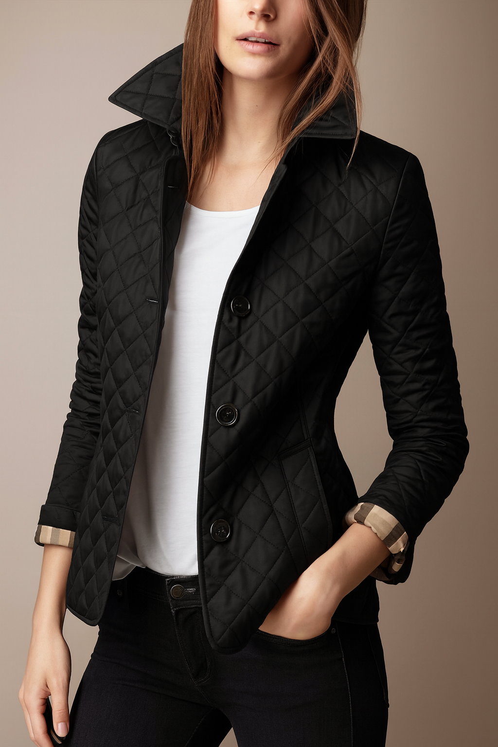 Women's Chic Quilted Puffer Jacket