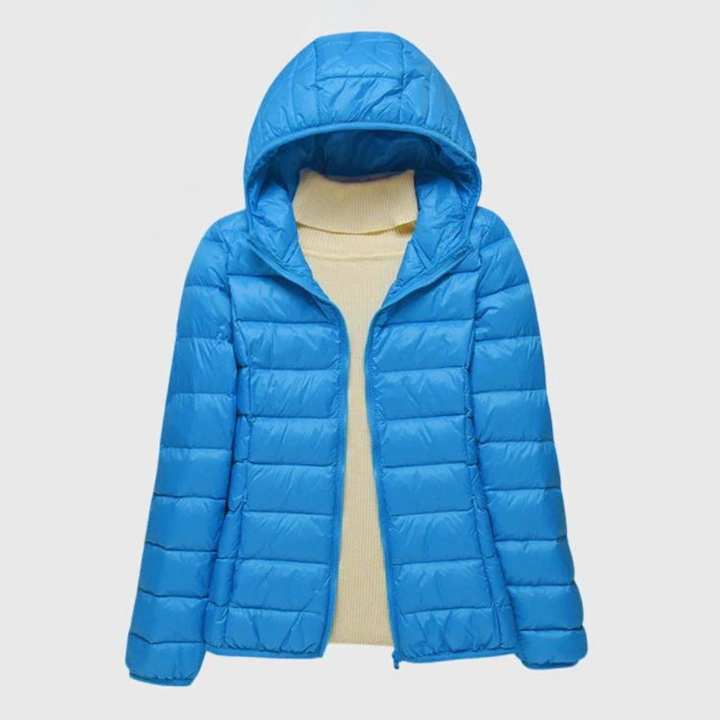 Women's Lightweight Quilted Down Puffer Jacket with Hood