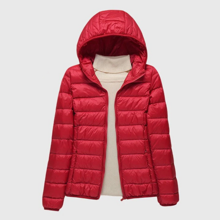 Women's Lightweight Quilted Down Puffer Jacket with Hood