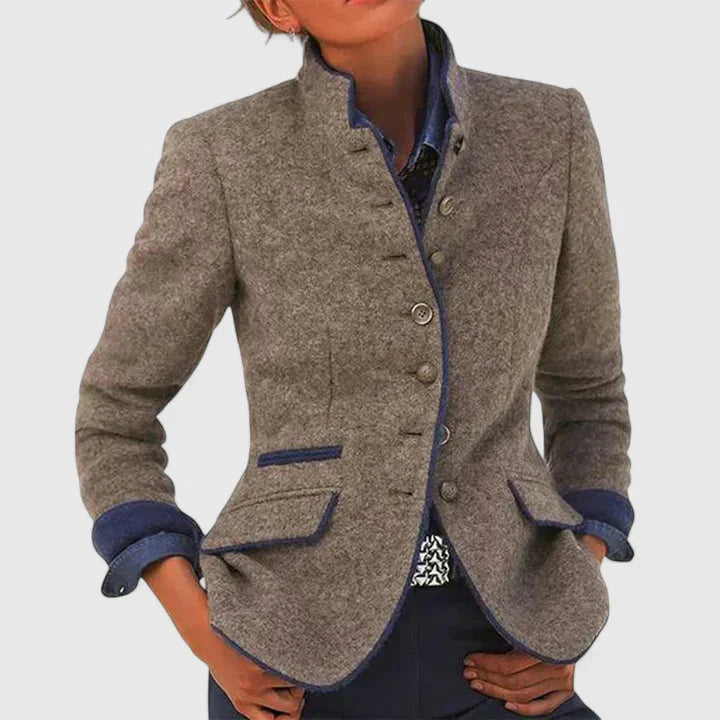 Women's Sophisticated Wool Blend Blazer