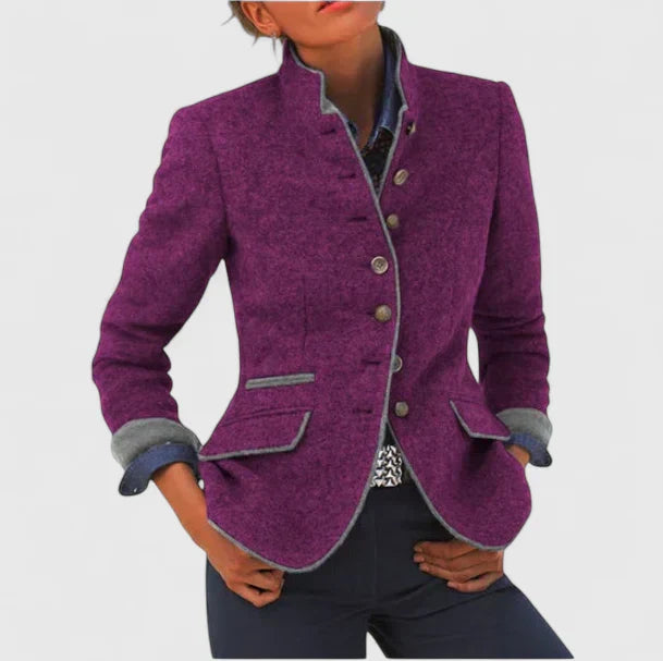 Women's Sophisticated Wool Blend Blazer