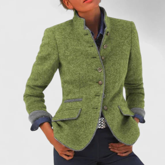 Women's Sophisticated Wool Blend Blazer
