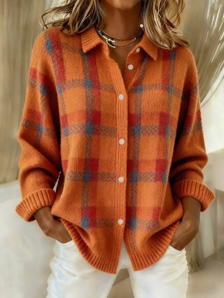 Women's Cozy Ribbed Oversized Knit Button Down Cardigan