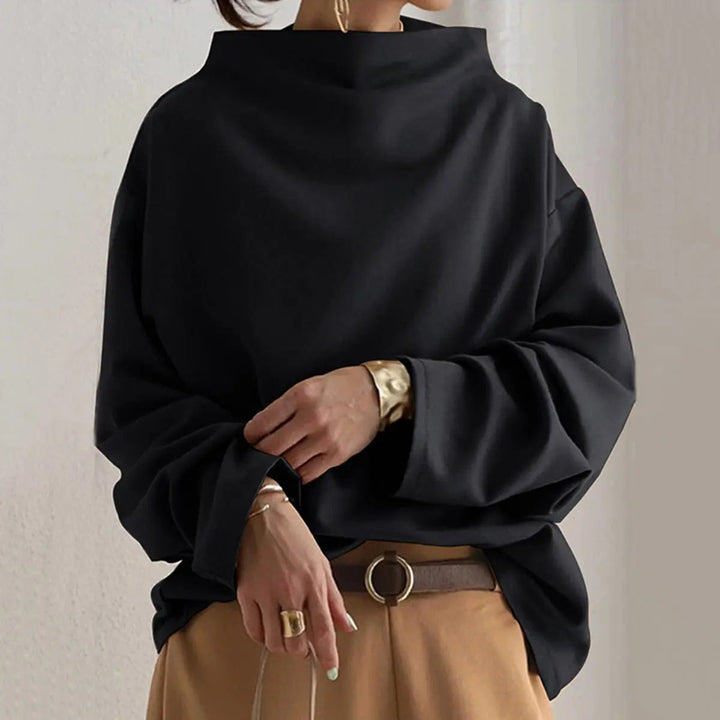 Women's Elegant Knit Turtleneck Long Sleeve Top