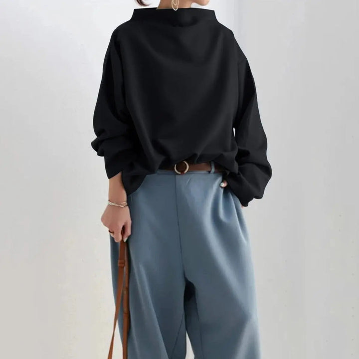 Women's Elegant Knit Turtleneck Long Sleeve Top