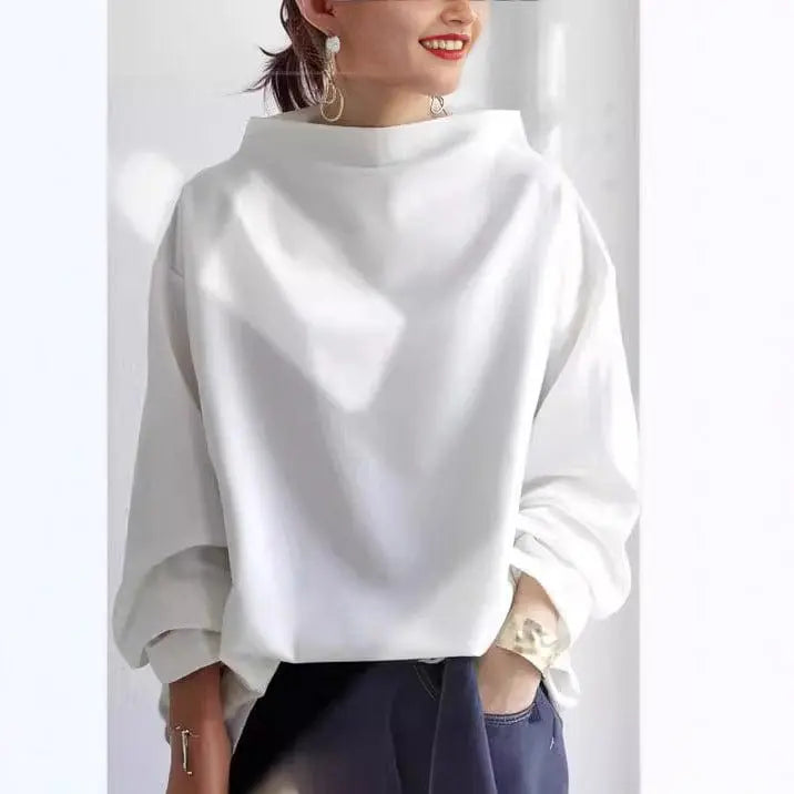 Women's Elegant Knit Turtleneck Long Sleeve Top