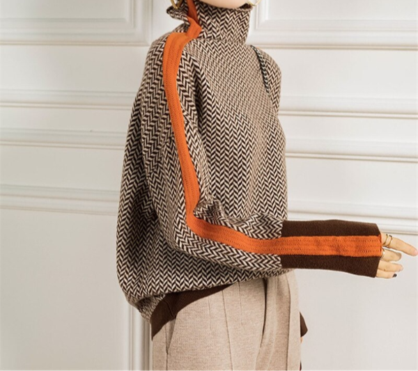 Women's Modern Turtleneck Knit Sweater