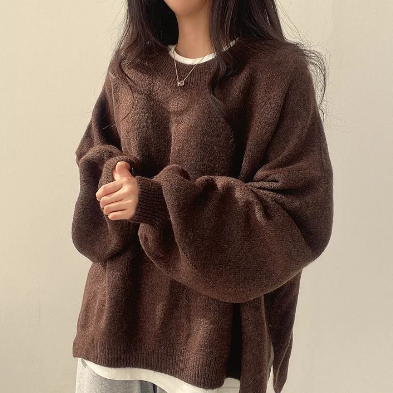 Women's Cozy Chunky Knit Crewneck Sweater