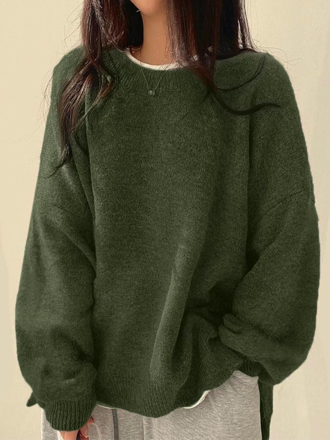 Women's Cozy Chunky Knit Crewneck Sweater