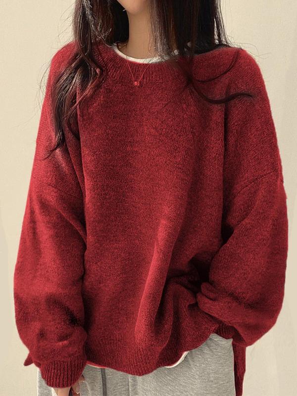 Women's Cozy Chunky Knit Crewneck Sweater