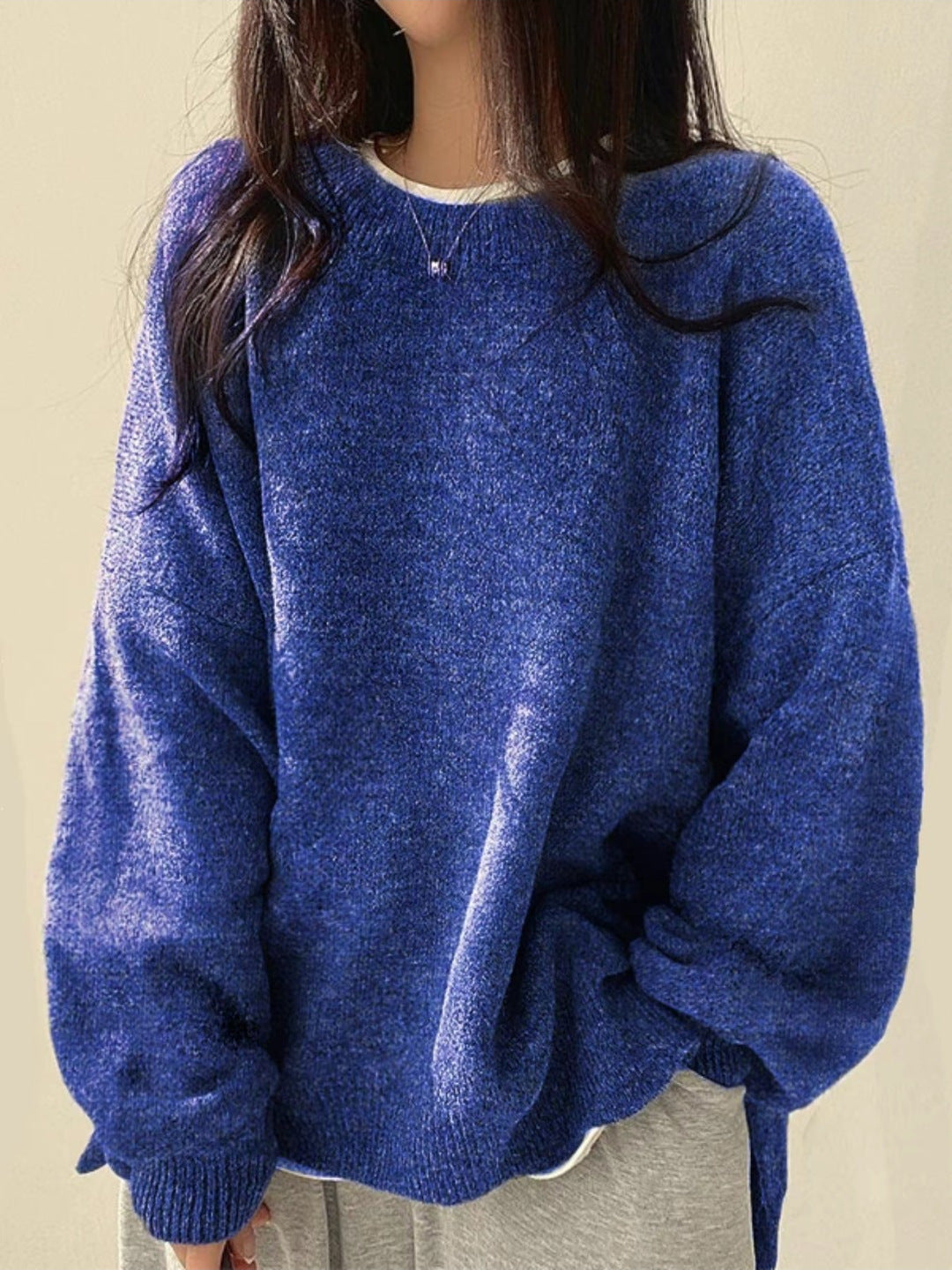 Women's Cozy Chunky Knit Crewneck Sweater